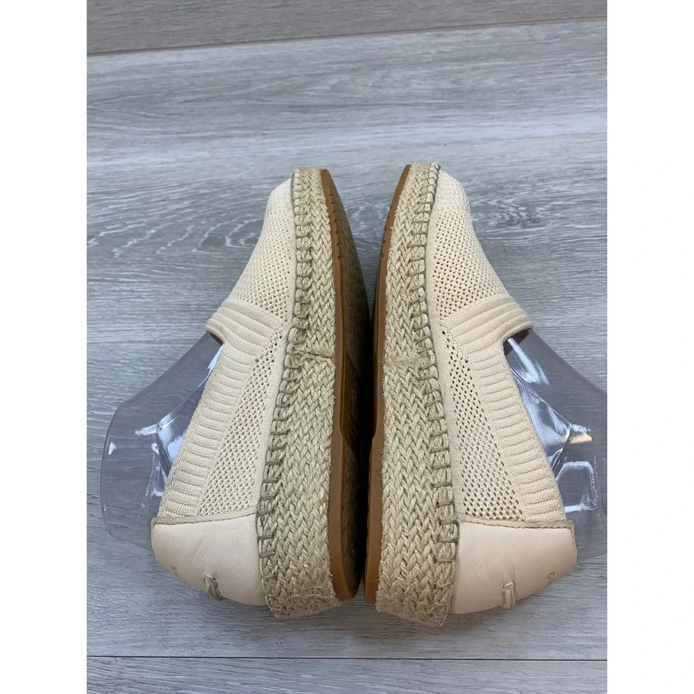 Cole Haan Women's Cloudfeel Stitchlite Espadrille Flats Beige 6 Comfort Shoes